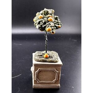Dollhouse restoration miniature lemon tree heavy sculpture